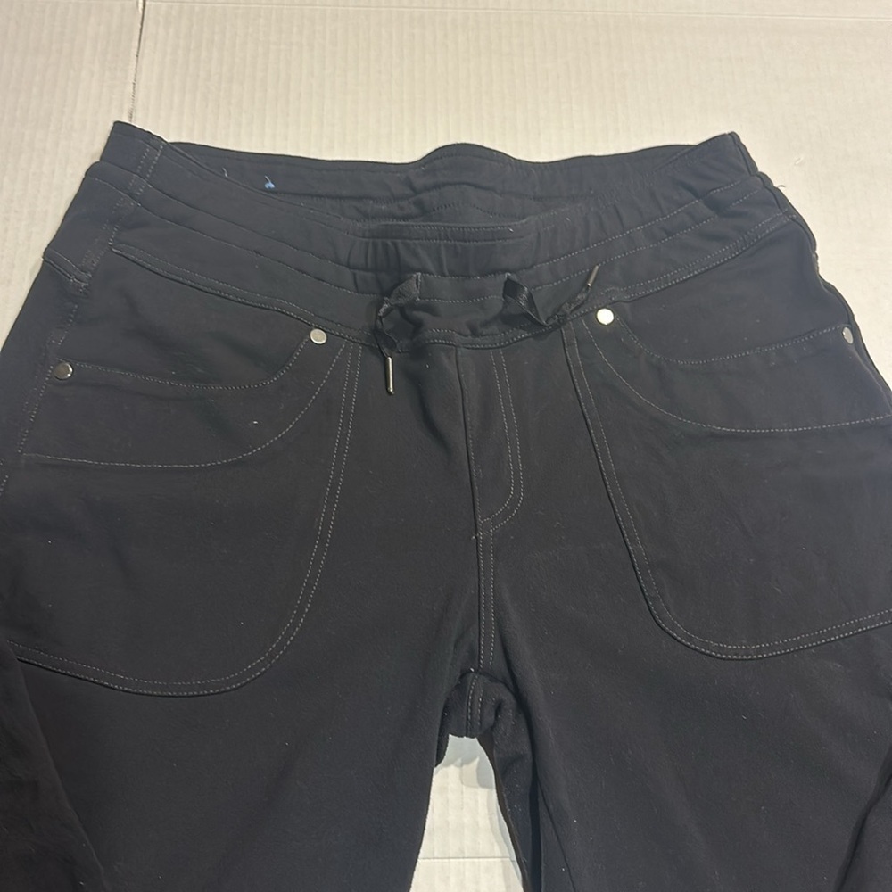 KUHL black straight leg pants with pull strings & front and back pockets unisex - Picture 10 of 13